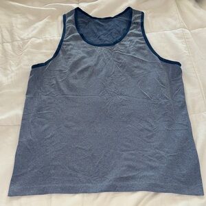 Men’s Lululemon Blue Tank Top with Dark Trim size L